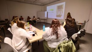 alumnes dels nous cursos subvencionats a Granollers en el dia de presentació