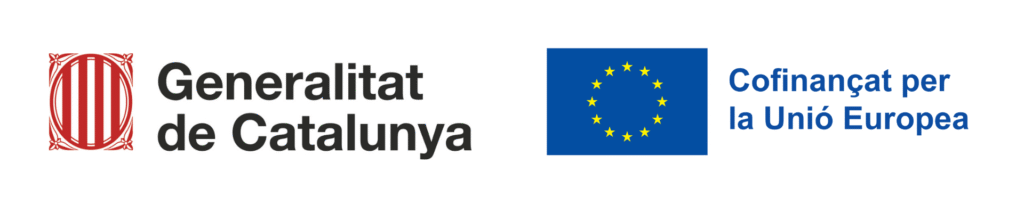 Logos de la Generalitat de Catalunya i del confinançat per la Unió Europea